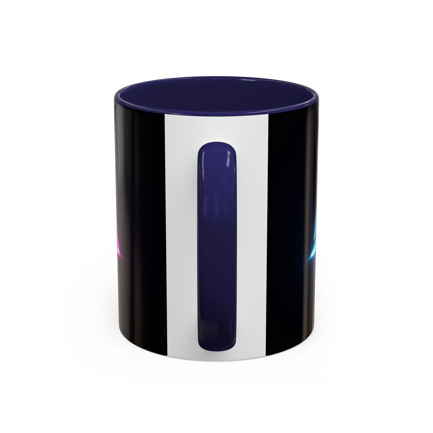 Neon Triangle Accent Coffee Mug — 11/15oz