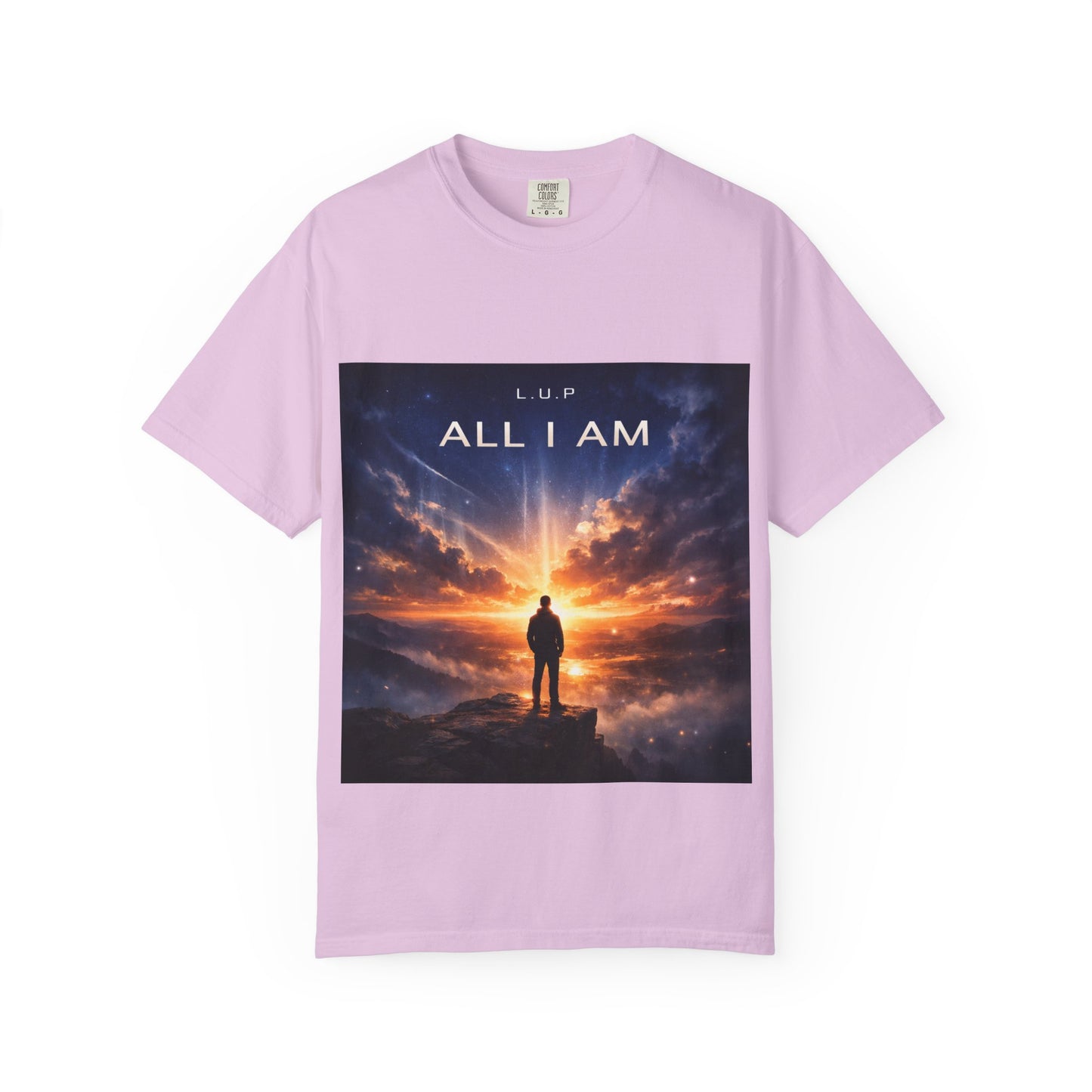 All I Am T‑Shirt — Inspirational Sunset Silhouette Graphic Tee