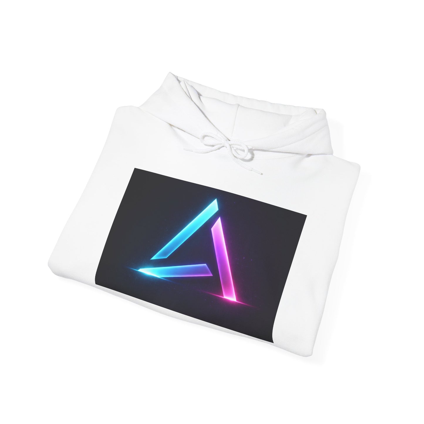 L.U.P Neon Triangle Hoodie — Retro Vaporwave Tech Logo Sweatshirt
