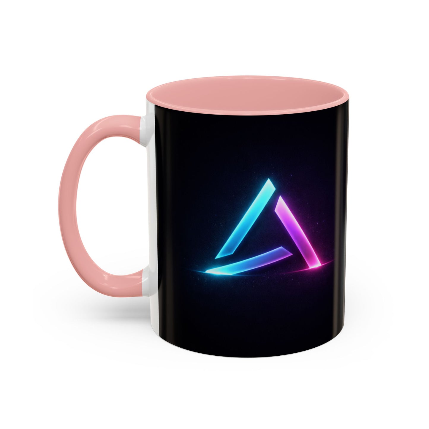Neon Triangle Accent Coffee Mug — 11/15oz