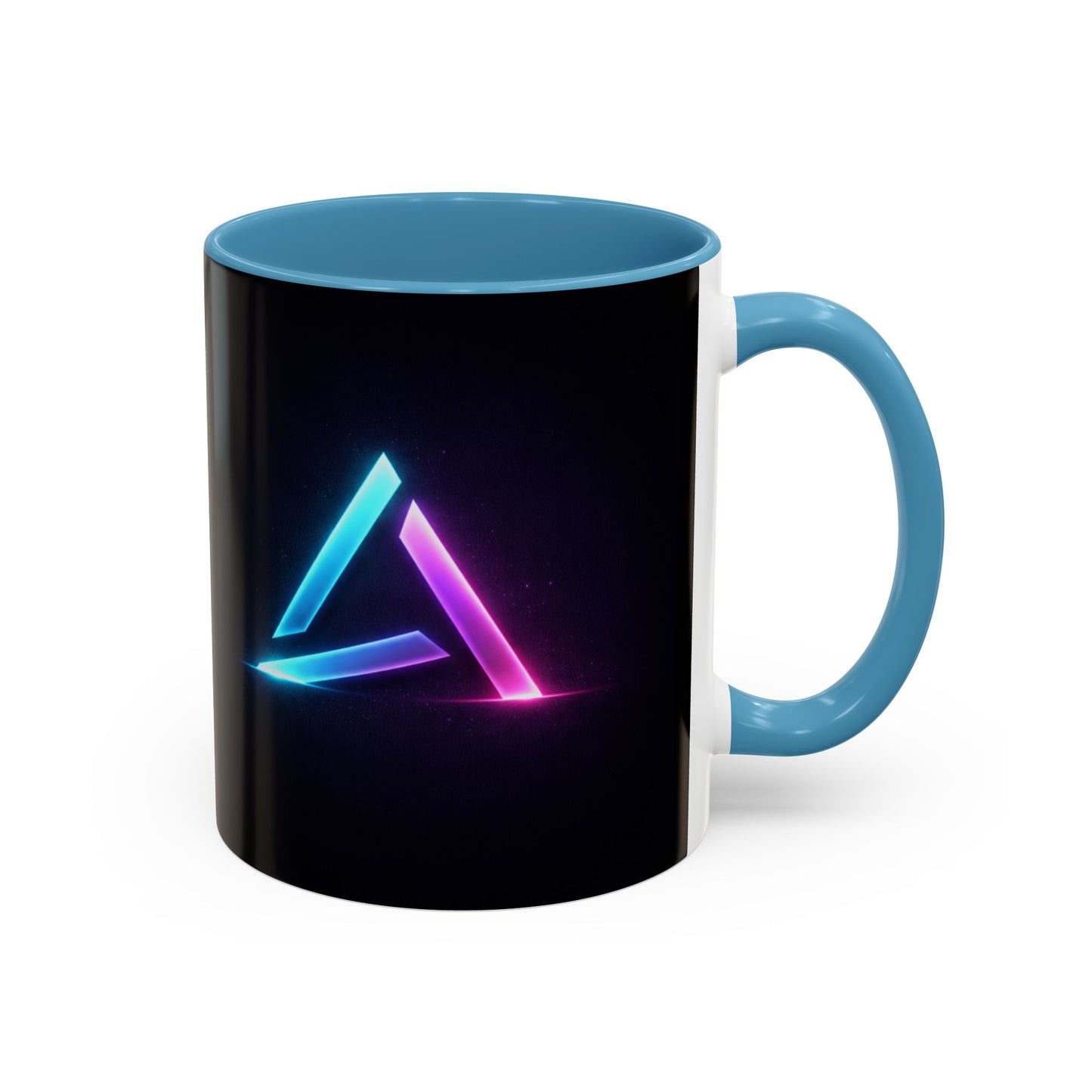 Neon Triangle Accent Coffee Mug — 11/15oz