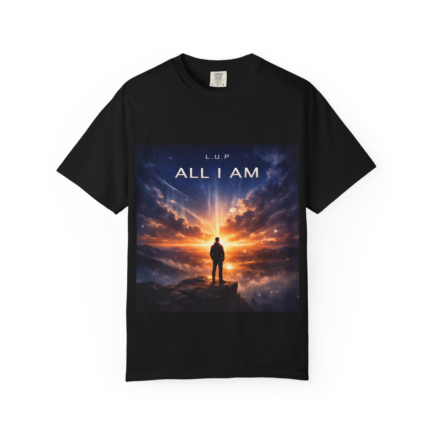All I Am T‑Shirt — Inspirational Sunset Silhouette Graphic Tee