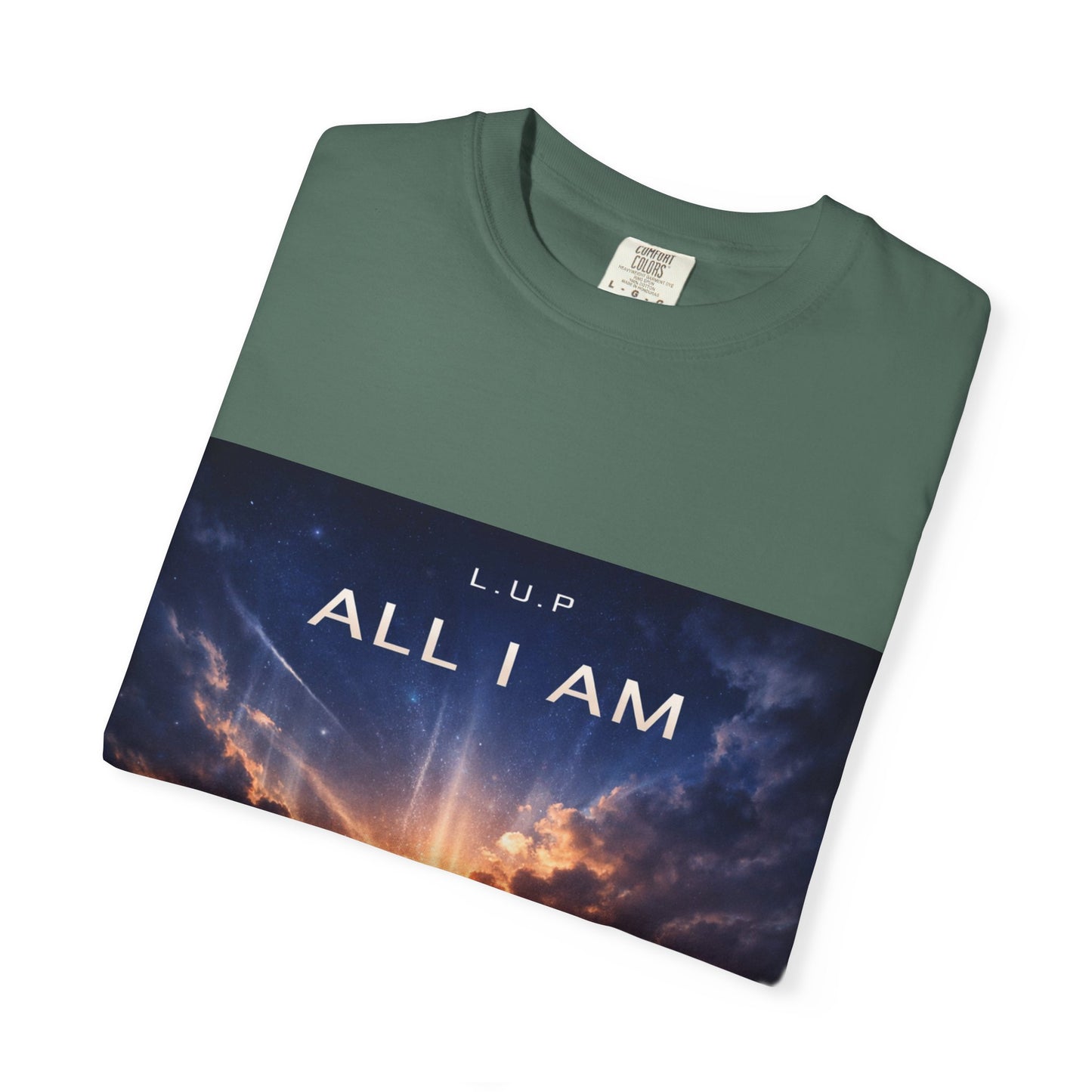 All I Am T‑Shirt — Inspirational Sunset Silhouette Graphic Tee