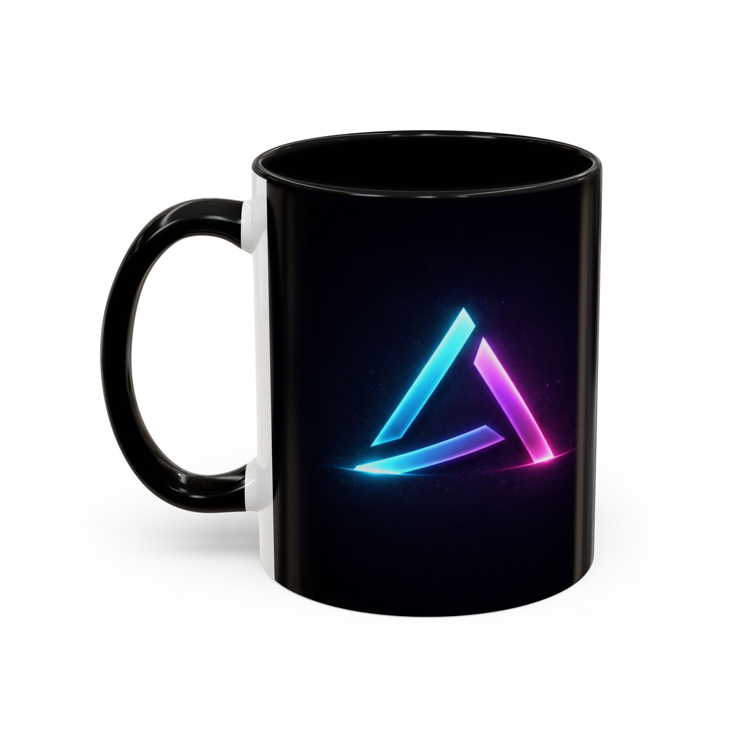 Neon Triangle Accent Coffee Mug — 11/15oz
