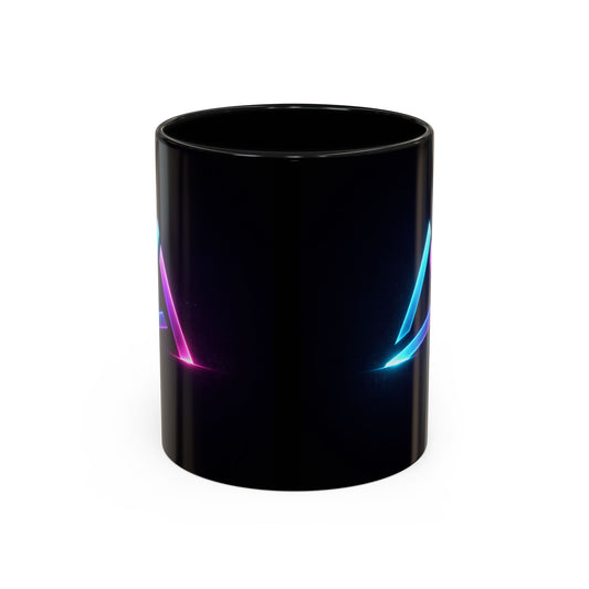 Neon Triangle Accent Coffee Mug — 11/15oz