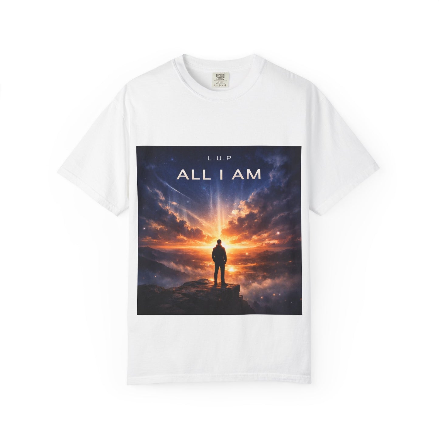 All I Am T‑Shirt — Inspirational Sunset Silhouette Graphic Tee