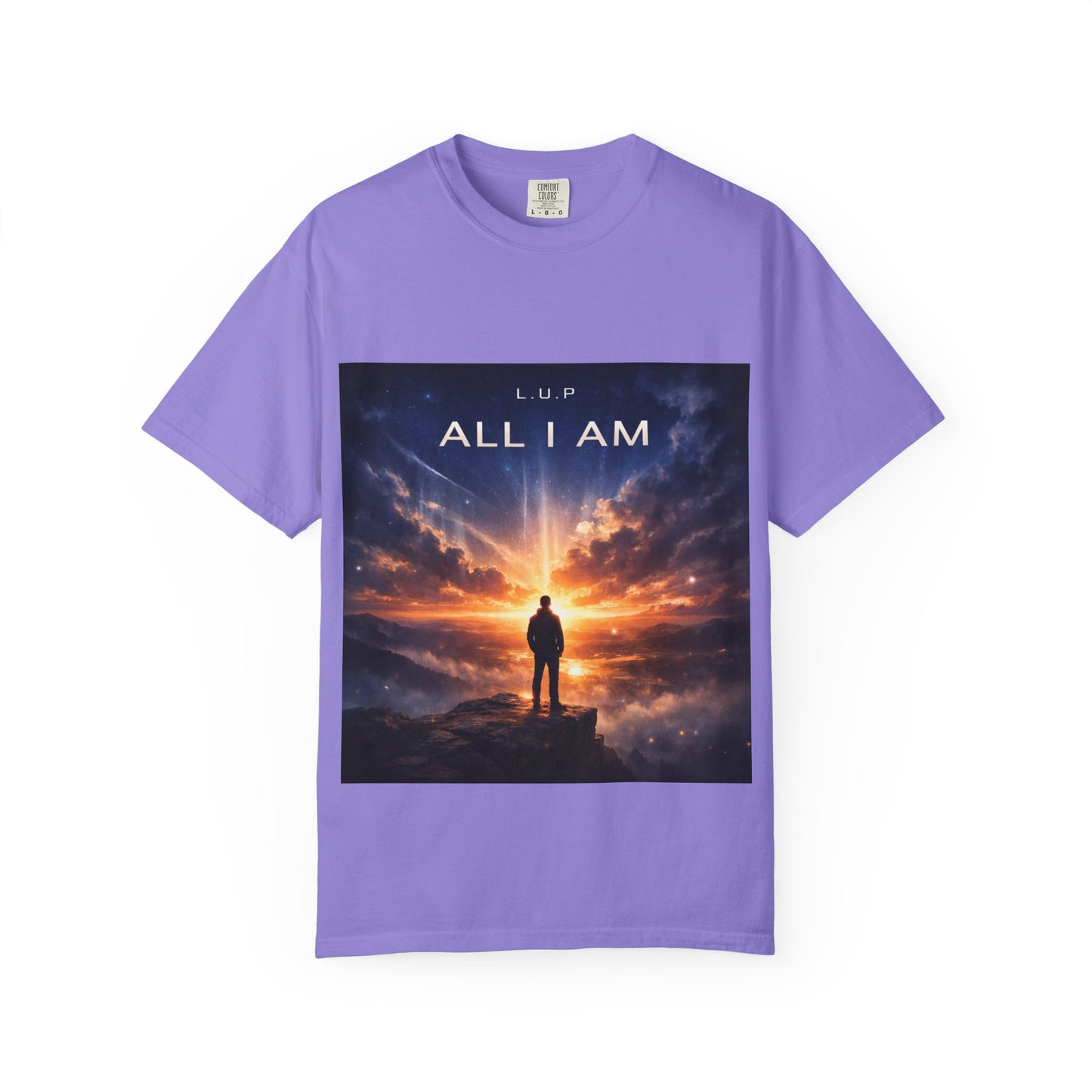 All I Am T‑Shirt — Inspirational Sunset Silhouette Graphic Tee