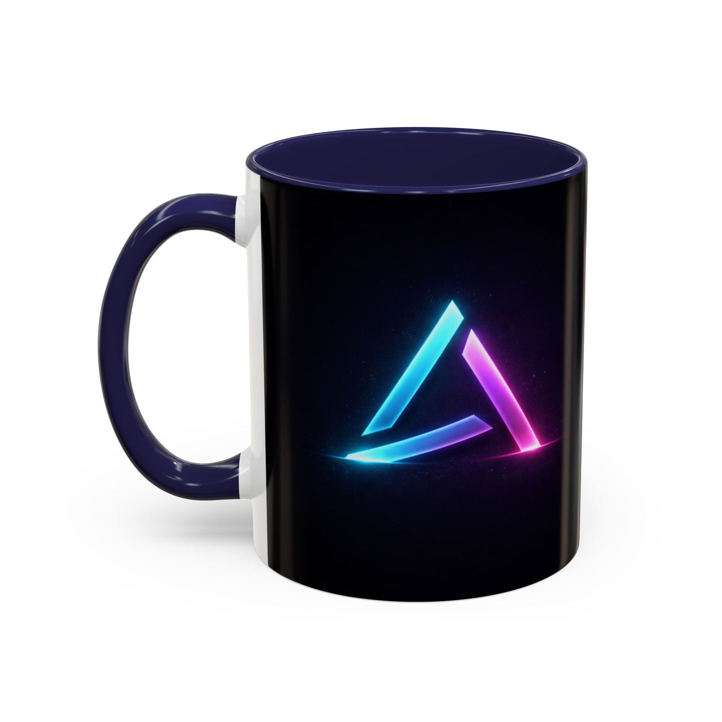 Neon Triangle Accent Coffee Mug — 11/15oz