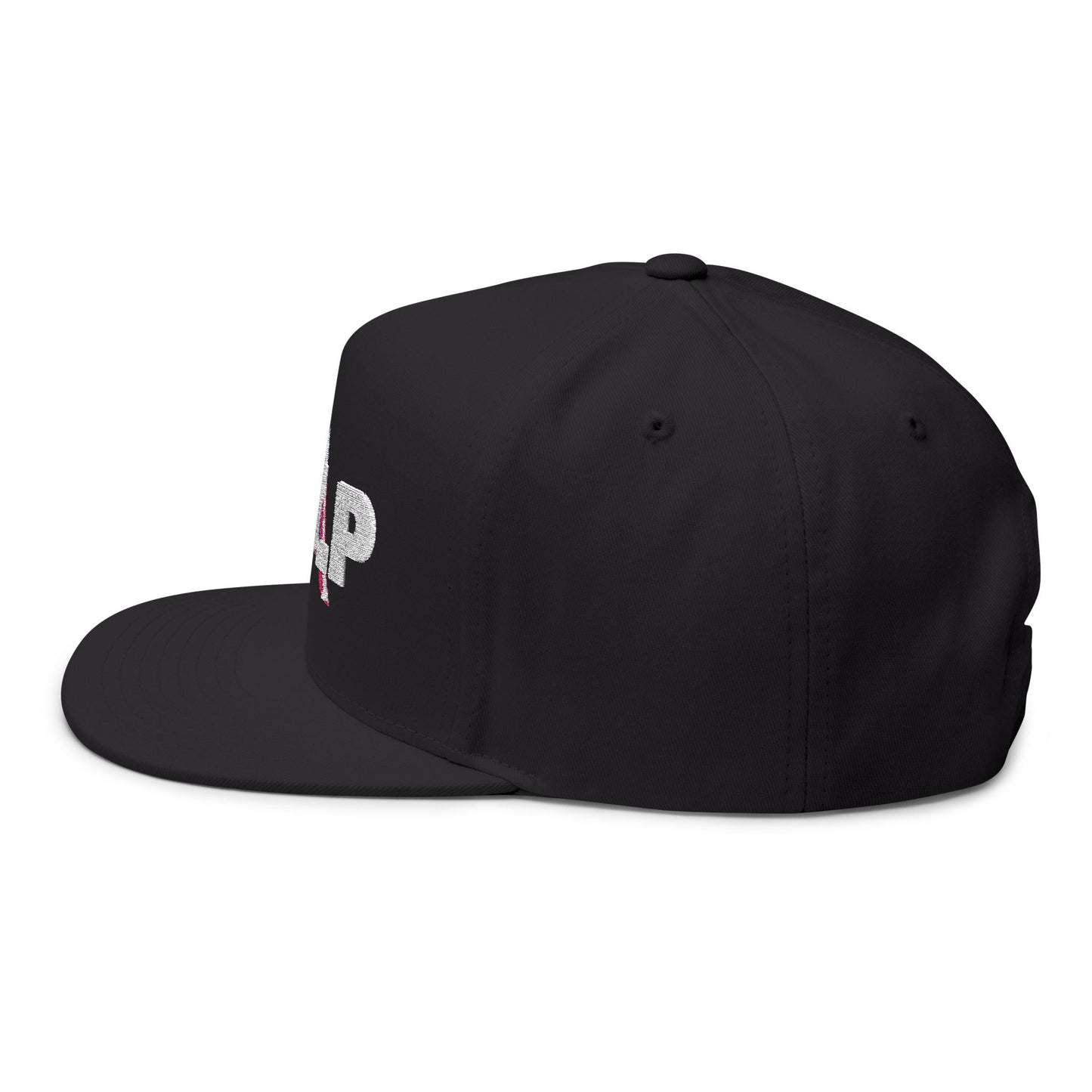Flat Bill Cap - 'LÜP' Embroidered Tricolor Logo Snapback