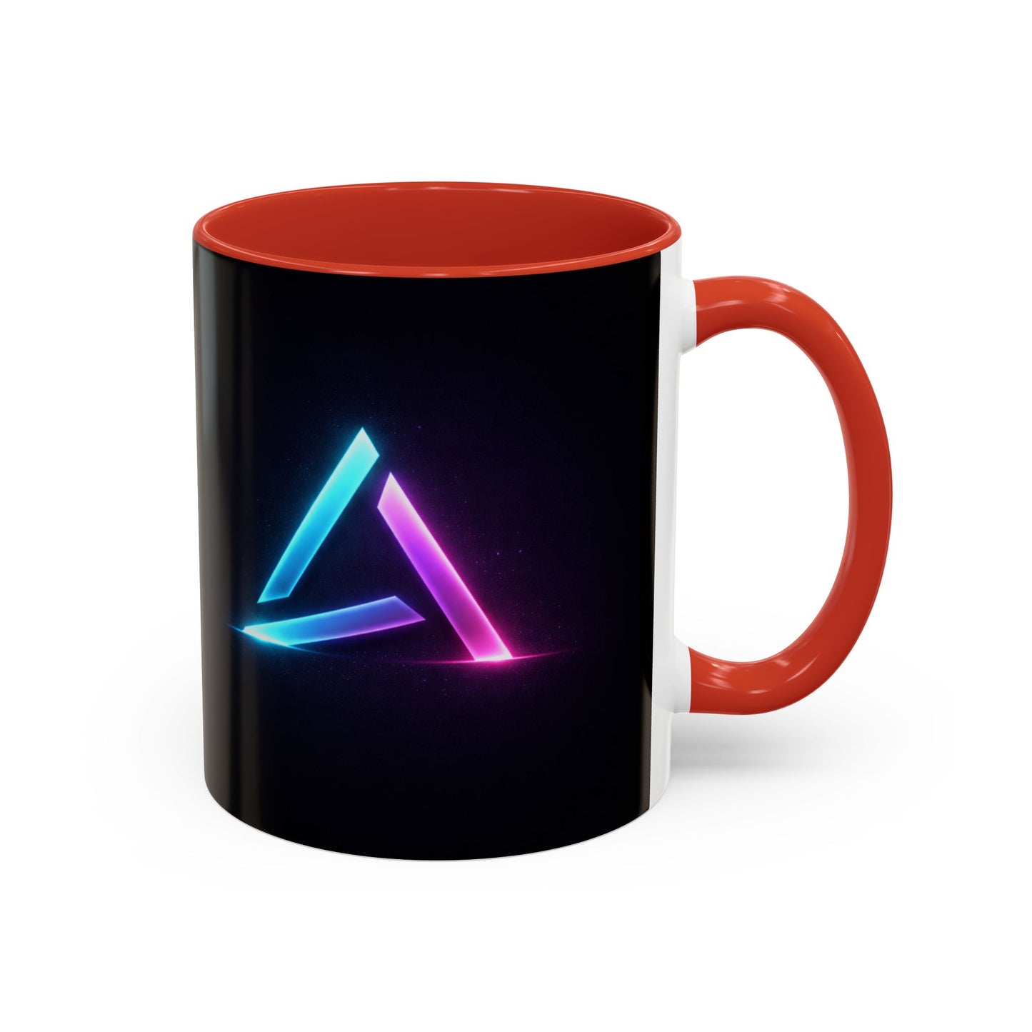 Neon Triangle Accent Coffee Mug — 11/15oz