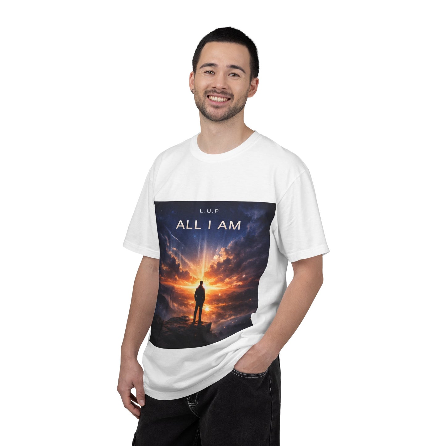 All I Am T‑Shirt — Inspirational Sunset Silhouette Graphic Tee