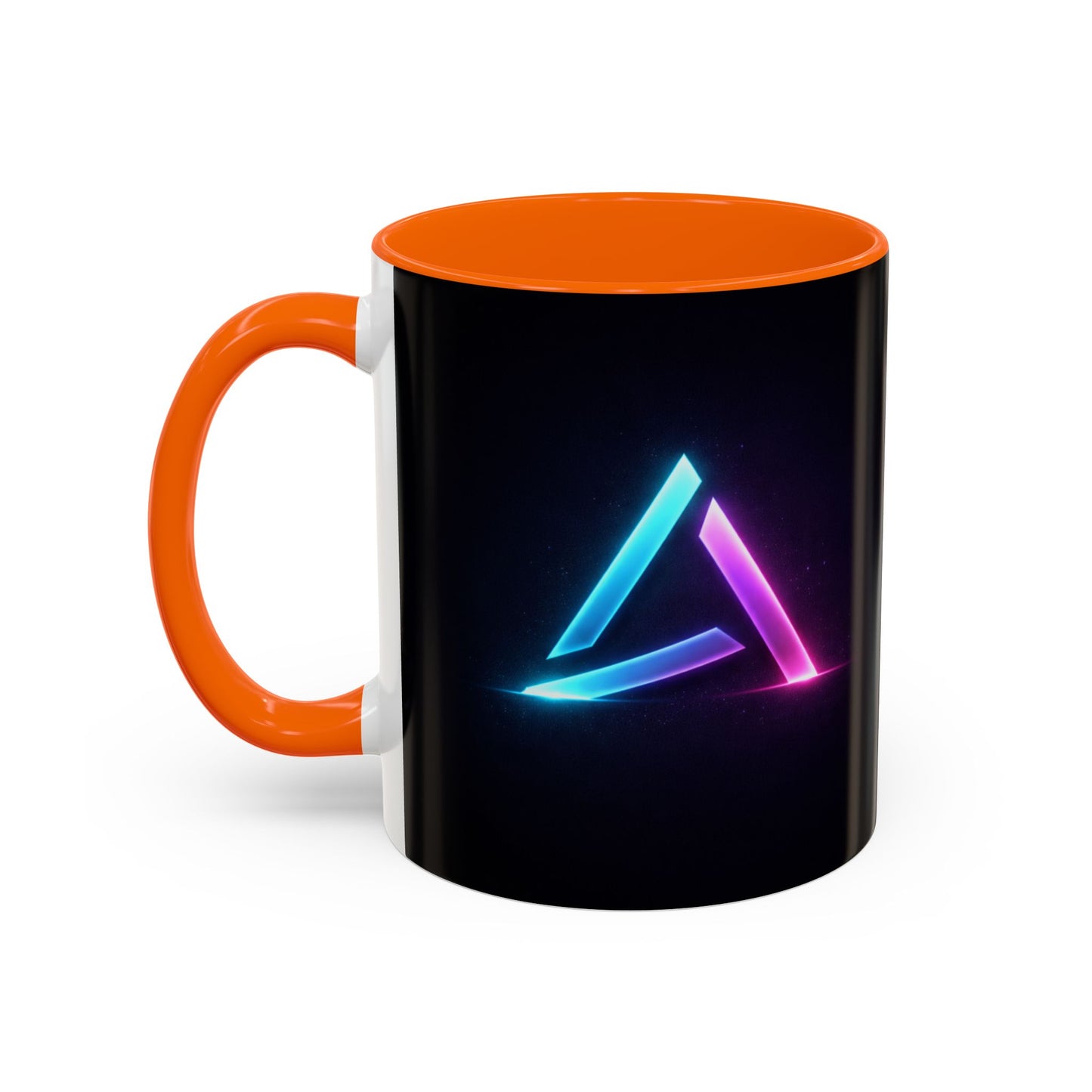Neon Triangle Accent Coffee Mug — 11/15oz