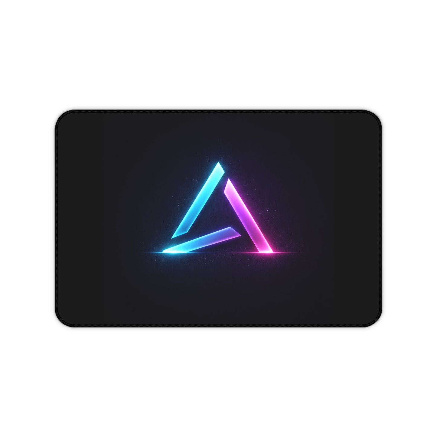 Neon Triangle Desk Mat — RGB Gaming Mouse Pad