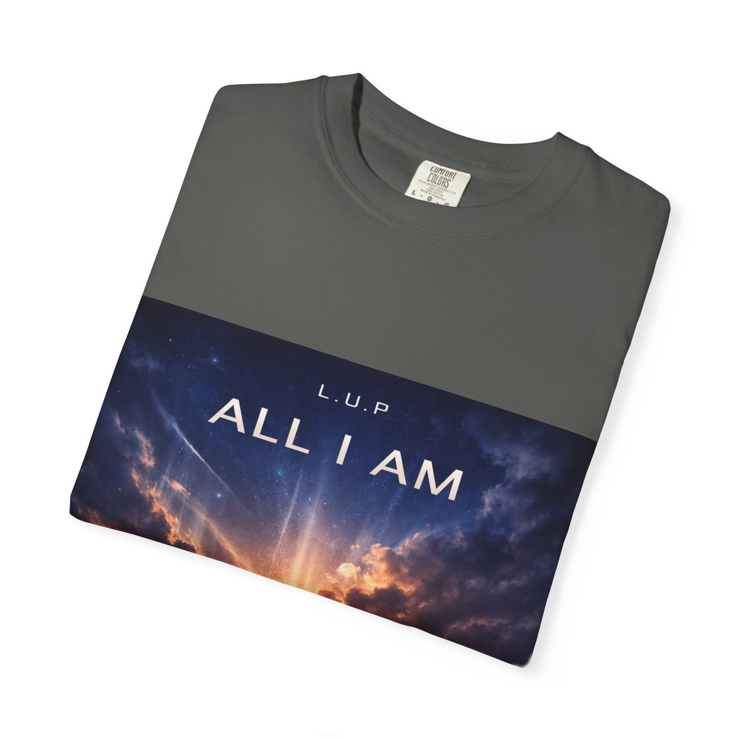 All I Am T‑Shirt — Inspirational Sunset Silhouette Graphic Tee