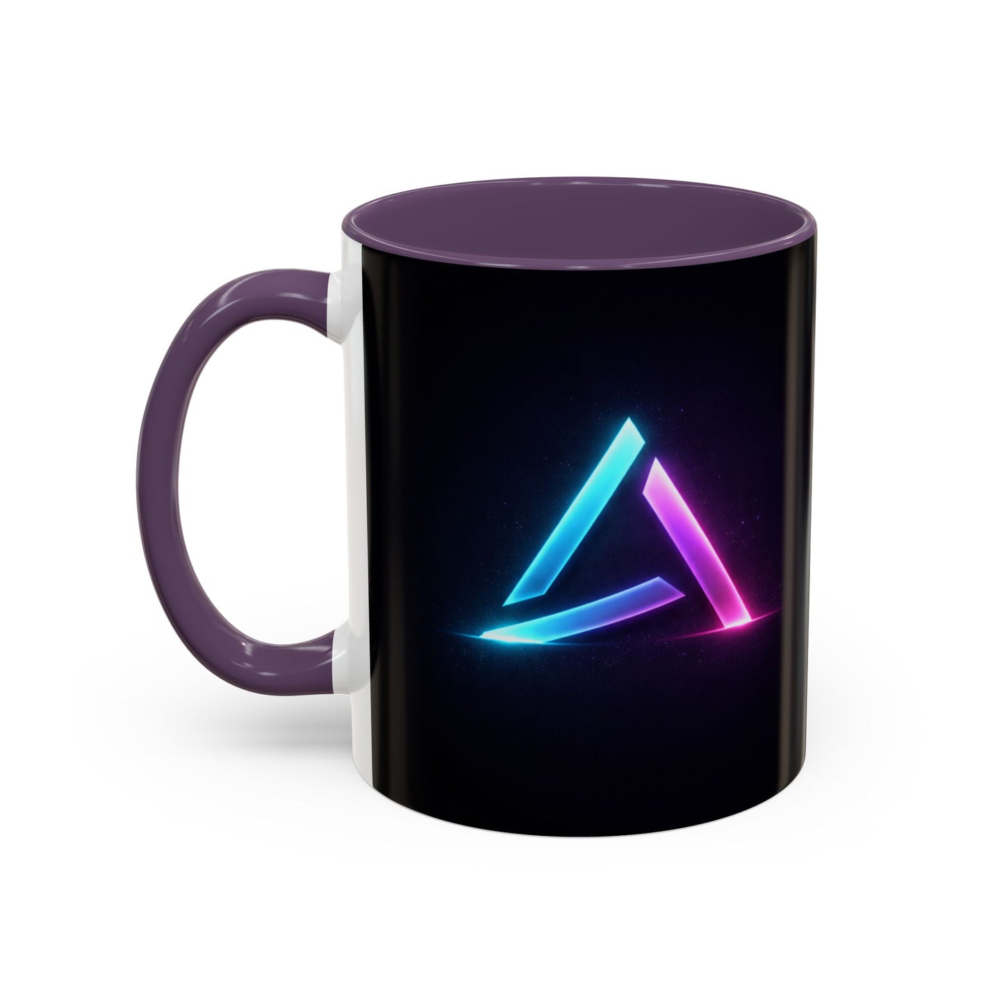 Neon Triangle Accent Coffee Mug — 11/15oz