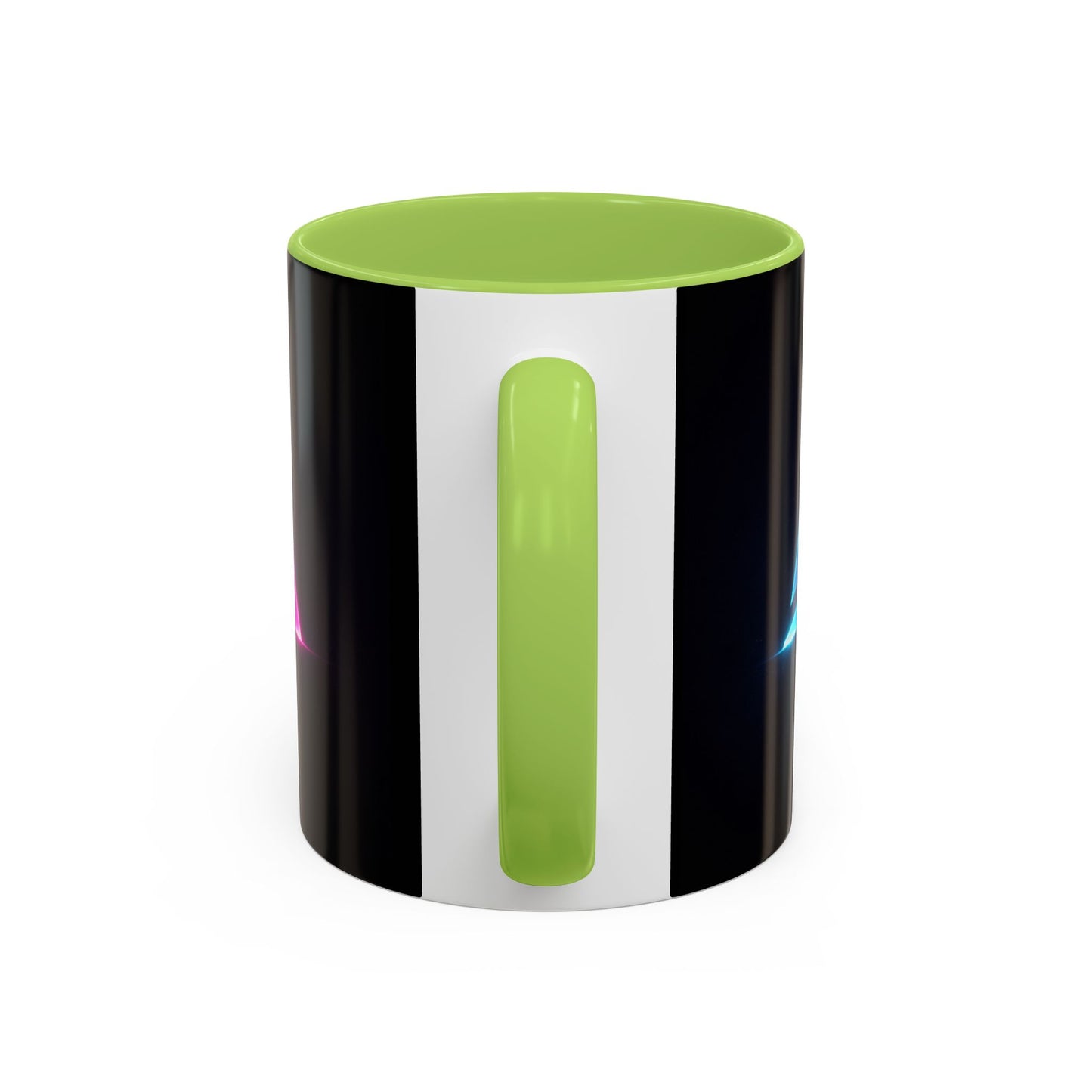 Neon Triangle Accent Coffee Mug — 11/15oz