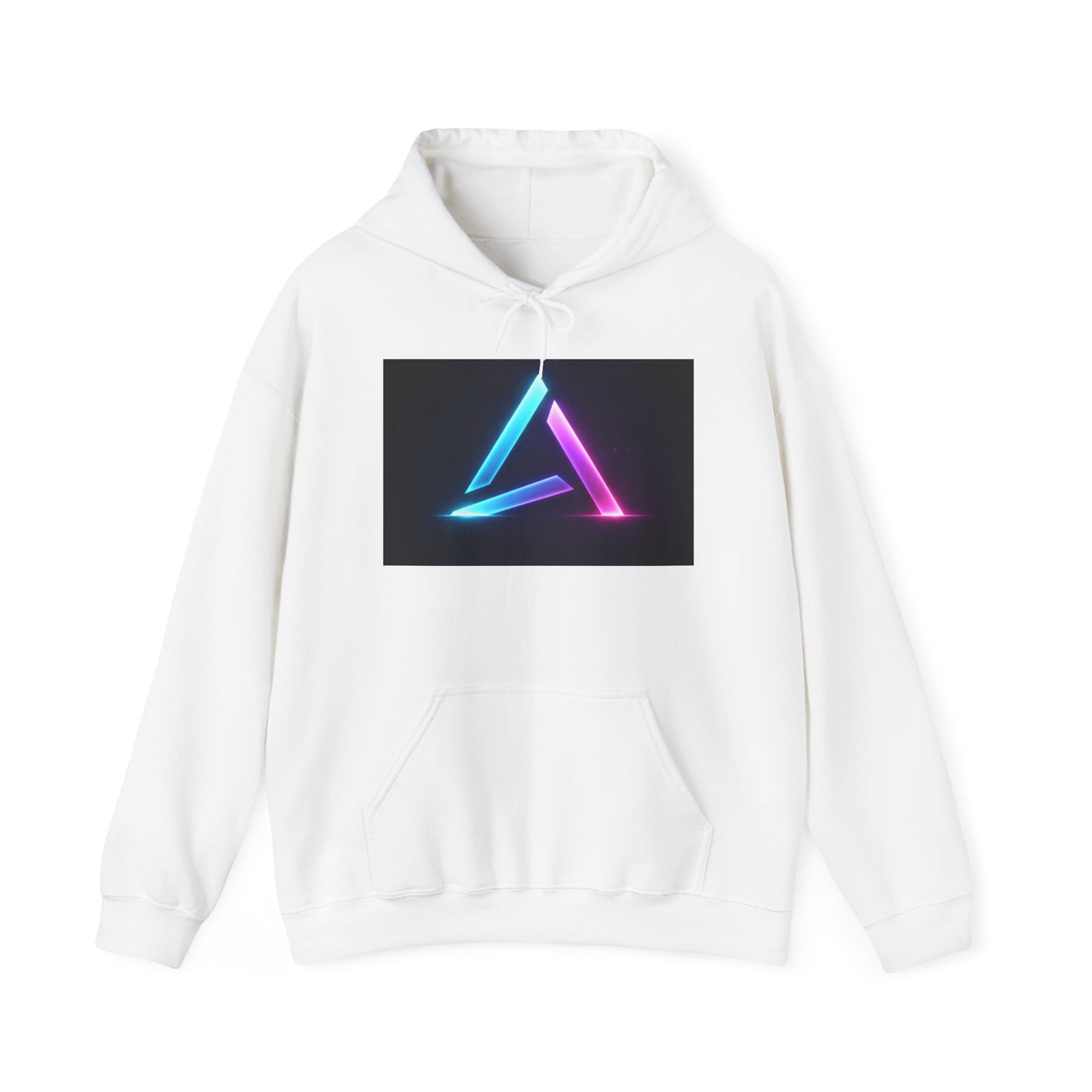 L.U.P Neon Triangle Hoodie — Retro Vaporwave Tech Logo Sweatshirt