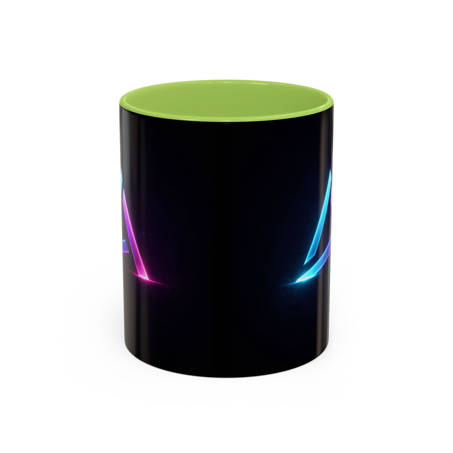 Neon Triangle Accent Coffee Mug — 11/15oz