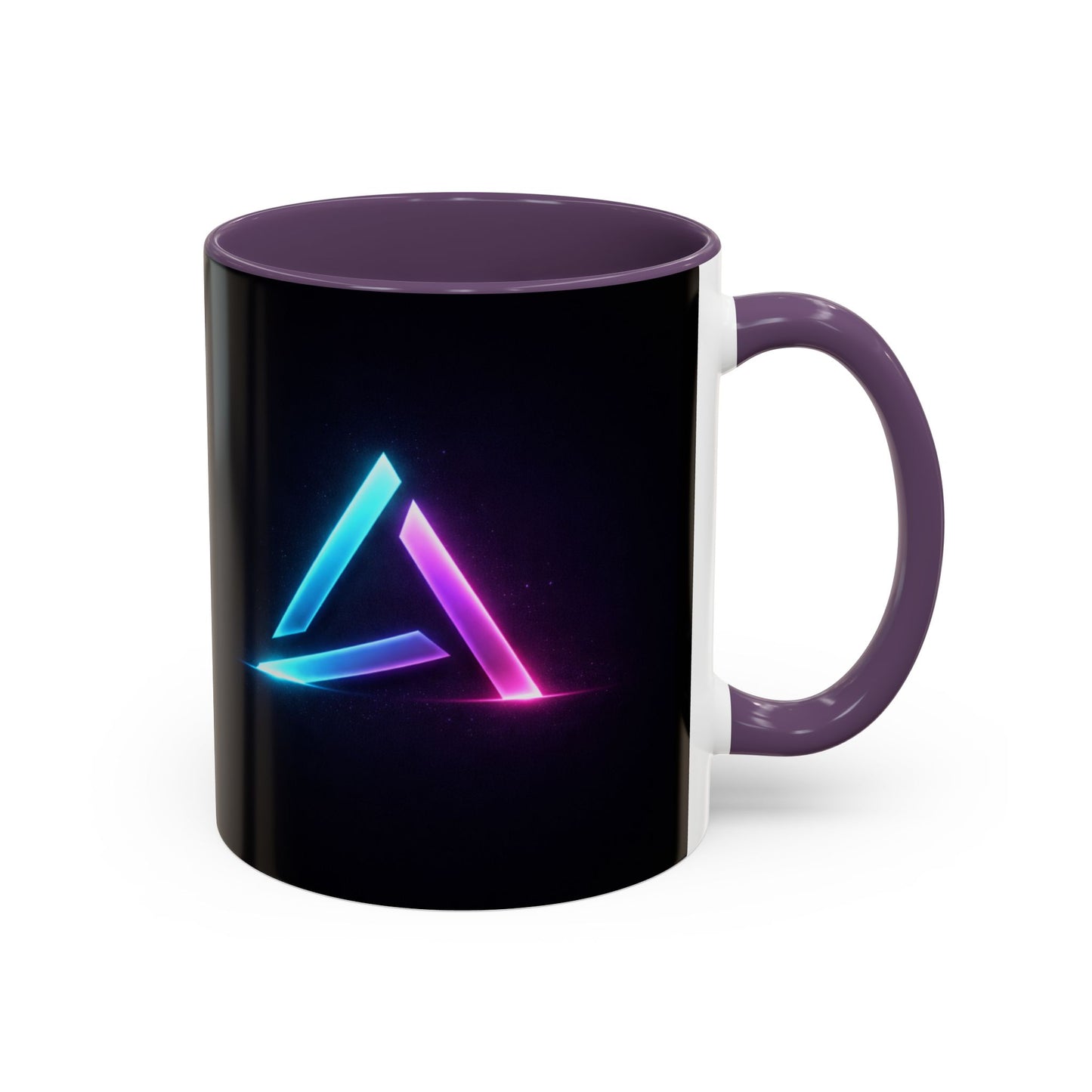 Neon Triangle Accent Coffee Mug — 11/15oz