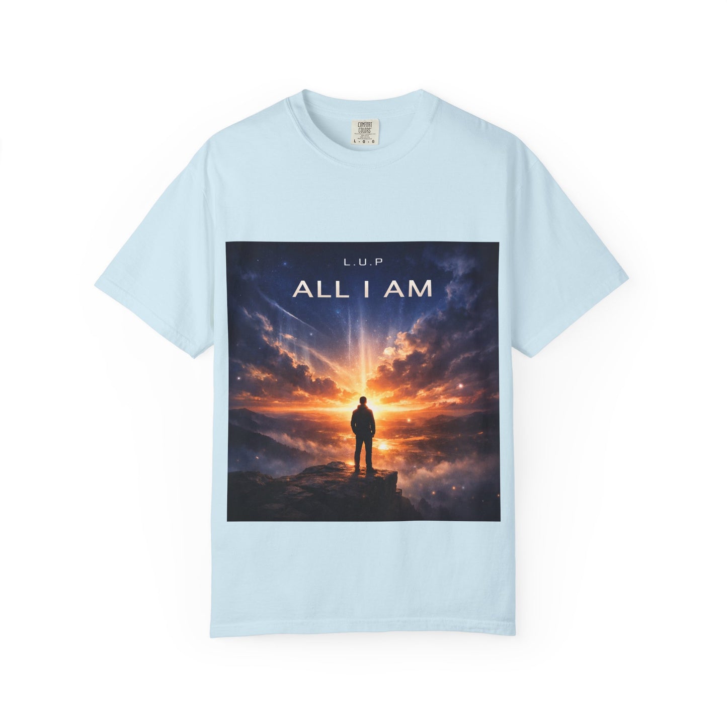 All I Am T‑Shirt — Inspirational Sunset Silhouette Graphic Tee