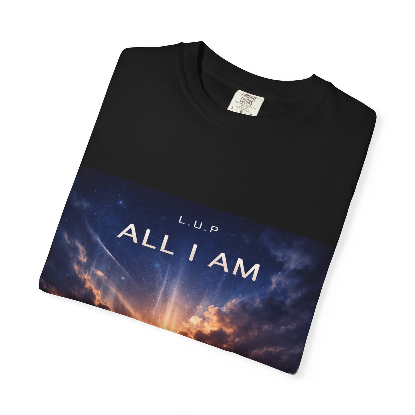 All I Am T‑Shirt — Inspirational Sunset Silhouette Graphic Tee